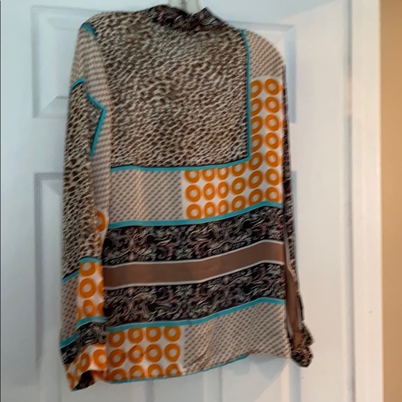 Kaktus L women’s multi color print blouse top - Picture 7 of 8